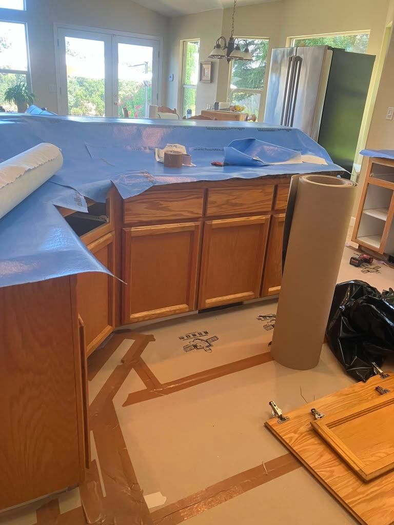 Project 11 — cabinet painting and staining by Rafael's Painting Inc.